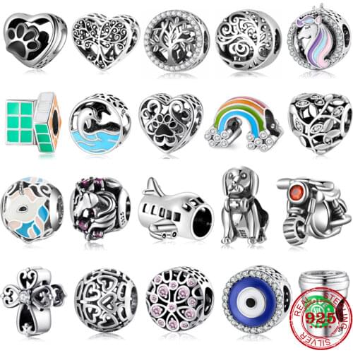 New DIY Gift Elegant 925 Sterling Silver Beads Square shape faith cross Fit JIUHAO Charms Bracelet Women Jewelry Making