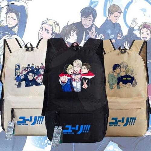 New YURI!!! on ICE Backpack Anime Yuri on ice oxford Schoolbags Fashion Unisex Travel Bag