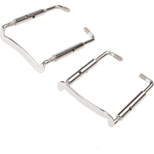 Great Replace Parts 2 Silver 4/4 Violin Chinrest Chin Rest Clamp Screw Durable