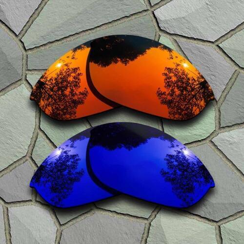 Red Orange&Violet Blue Sunglasses Polarized Replacement Lenses for Oakley Half Jacket