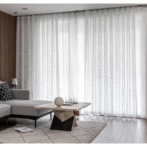 Chicity Printed Sheer Curtain for Living Room Home Decor Floral Voile for Kitchen Customized