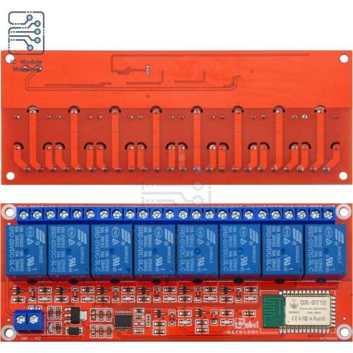 5V 8 Channel Bluetooth Relay Module Bluetooth Remote Control Switch Mobile Phone Control for Smart Home
