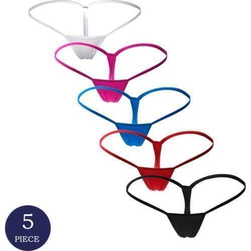 5pcs New Thong Sexy Panties Temptation Micro G String Underwear Women Low-Rise Lingerie Panty T Underwear For Ladies
