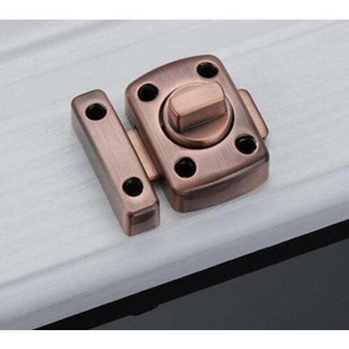 Universal Door Latch Gate Latch Security Sliding Door Lock Bolt Zinc Alloy With Screws