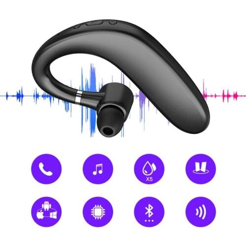 Universal Bluetooth-compatible Earphone Wireless Headset Business Handsfree Auriculares With Mic For All Smart Phones