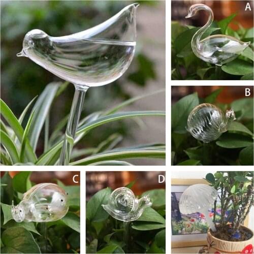 6 Types plastic Plant Flowers Water Feeder Automatic Self Watering Devices Bird Star Heart Design Plant Waterer