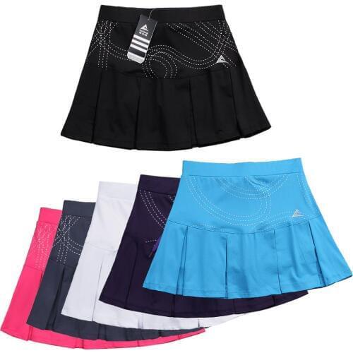 Girl Tennis Skorts with Safety Shorts, Women Badminton Skirt Workout Female Tennis Skirts, Girls Yoga Running Skort Sports Crop