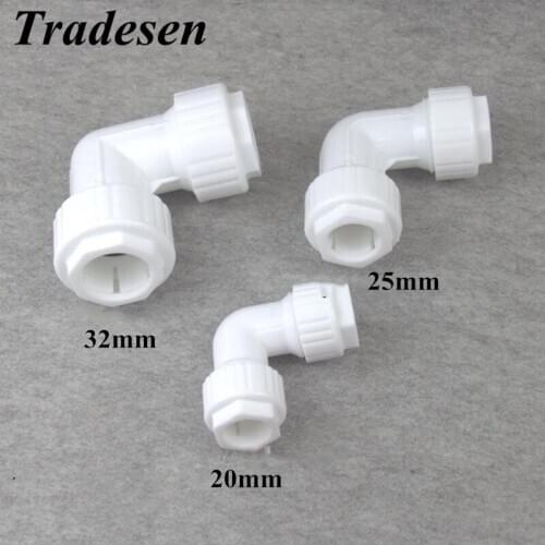 1pcs I.D 20mm/25mm/32mm PPR/pvc pipe Quick elbow connection Garden quick plug elbow connection The kitchen repair elbow