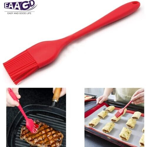 1Pcs Pastry Brushes Food Grade Silicone Basting Brush With High Temperature Barbecue Oil Brush Baking Pancake Brush Kitchen