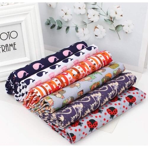 Polyester Cotton Fabric for Dress Designer Fabric for Sewing Cartoon Animal Printed Cloth Sheets Home Textile Patch 45*150cm 1pc