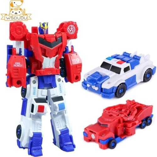 Cool Magnetic Optimus Prime Action Figures Toys Powerful Car Robot Leader Deformed Doll Deformation Figurines Model For Boy Gift
