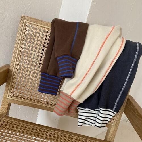 2020 New Winter Children Plush Thickening One-piece Pants for Boys and Girls Casual Cotton Thickened Warm Sport Trousers 2-7T