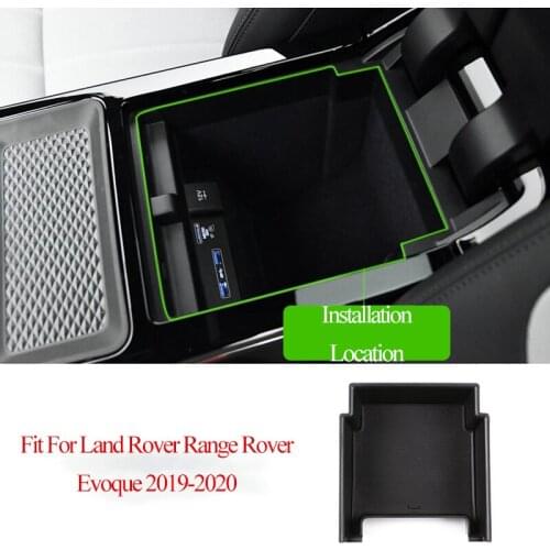 Car Center Console Storage Box Phone Tray For Range Rover Evoque 2019-2020 Accessories