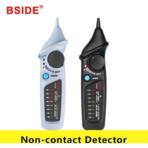 BSIDE AVD06 Non-contact Voltage Detector AC 12-1000V Circuit Tester Test Pen Power Socket Live Wire Check Dual Mode with 8 LED