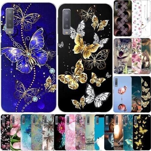 For Samsung Galaxy A7 2018 Case Cover For Samsung A7 2018 Phone Cover Silicone Soft TPU Coque Full 360 Protective Bumper Fundas