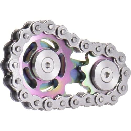 Colorful Gyro Portable Metal Gear Spinner Toy For Kids And Adults Chains EDC Metal Decompression Toys Mini Cool Gadgets