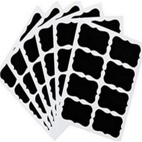 DIY chalkboard label Removable Chalkboard Blackboard Stickers Decals self-adhesive writable for Craft Kitchen Jar Labels