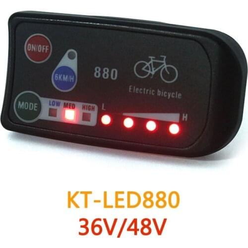 E-bike Control Panel Display 36V 48V Electric Bicycle KT LED LED880 Electric Bike Parts for KT Controller E-bike Accessories