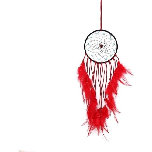 Feather dream catcher wall art decoration dreamcatcher bohemian style living room Girls Room Decor Dreamcatching wind chimes
