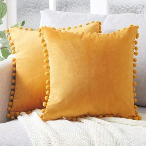 Pillow Cover Plush Cushion Cover Soft Pillowcase Pillow Supply without Pillow Core for Home Living Room Bedroom