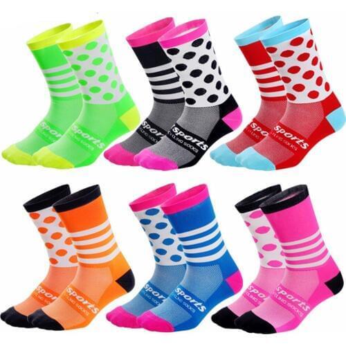 Unisex Breathable Sports Socks Mens Cycling Running Compression Womens Cycling Socks Riding Wear