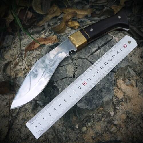 D2 Stainless Steel Fixed-Blade Knife High Hardness Outdoor Defense Jungle Survival Sharp Tactical Knife With Sheath