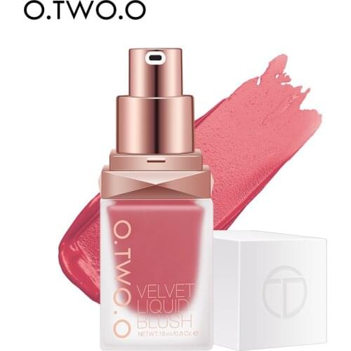 O.TWO.O Liquid Blush Face Blusher 4 Color Natural Rouge Long-lasting Makeup Blush Peach Contouring Cosmetics for Facial