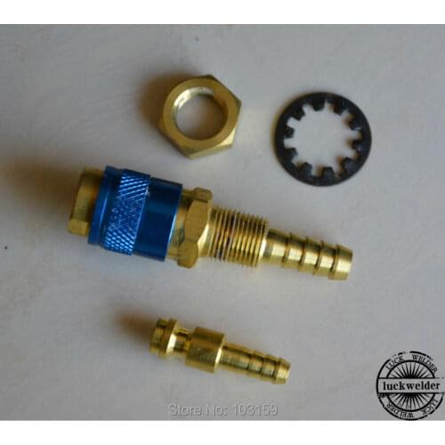 Gas & Water Adapter Quick Connector Fitting Hose Connector For TIG Welding Torch