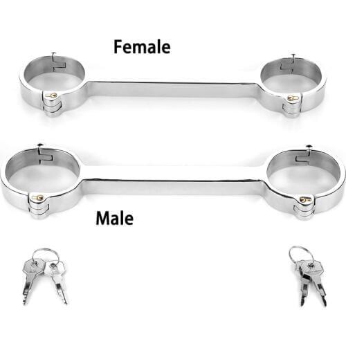 Stainless Steel Spreader Bar Hand Fixed Metal Bondage Cuffs Bdsm Torture Sex Toys For Couples Adult Games Restraints Handcuffs