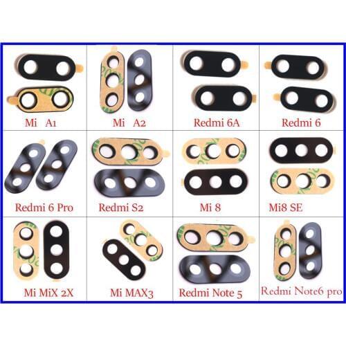 Rear back camera glass lens for Xiaomi Redmi 5 6 6A plus pro/S2/Y2 /Note 4 5 6/Mi A1 A2 lite 8 SE/Mi mix 2S/Mi Max 3 7 7A NOTE7