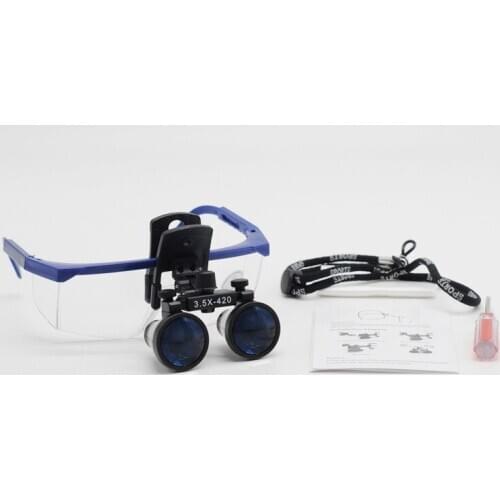 Dental Loupes for Medical Galileo Magnifier with Surgical Magnifying Glasses Compatible All Kinds of Glasses New Clip Type