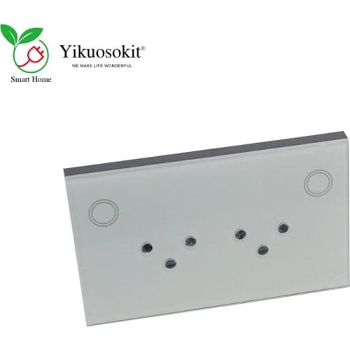 Smart Life Built in Zigbee Tuya APP Control Double 15A Israeli Power Touch Wall Socket For Kitchen Home Hotel Office