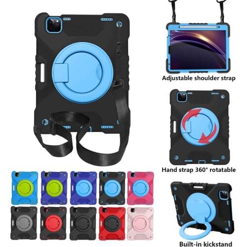 360 Rotation Kickstand Hand Straps for iPad Pro 11 2018 2020 Case Air 4 Case for 10.2 Case 7 8th Generation 9.7 6th funda iPad