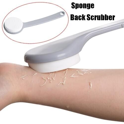 1PC Long Handle Exfoliating Bath Sponge Back Scrubber Bathroom Body Brush Exfoliation Cleaning Equipment Shower Brush