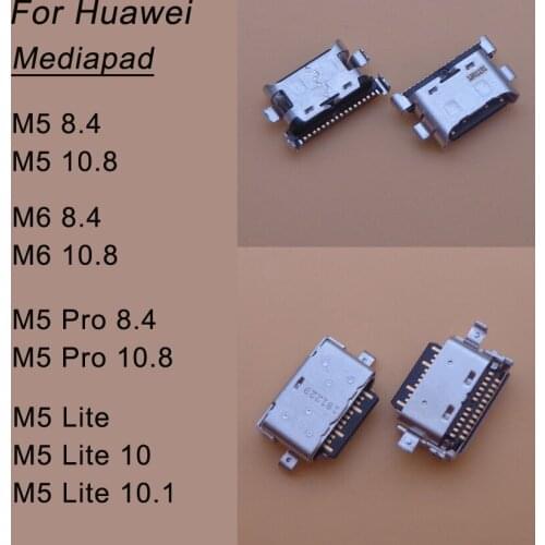 1pcs Charging Port For Huawei Mediapad M5 Lite 10 10.1 M5 M6 Pro 8.4 10.8 Inch Type-C USB Socket Connector Dock Repair
