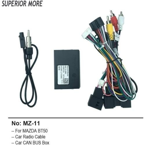 16pin Car Radio Cable CAN BUS Box for MAZDA BT-50 Power Wiring Harness DVD GPS Android 2din Multimedia Player Connector