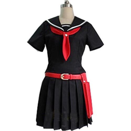 2020 Akame ga KILL Akame Black Sleeveless Dress Uniform Outfit Anime Cosplay Costumes