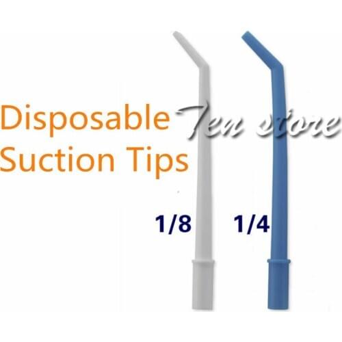 25pcs/bag Dentist Lab Surgical Vacuum Cleaner Disposable Suction Tips 2 Tube Type