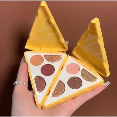 4 Color Flash Powderpearl Light Flashing Sheet Long Lasting Waterproof Eye Pigments Shine Eyeshadow Makeup Cosmetics TSLM1