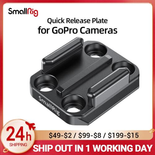 SmallRig Camera Rig Buckle Adapter with Arca Quick Release Plate for for GoPro HERO 8 / 7 / 6 / 5 Black Vlogging Rig 2668
