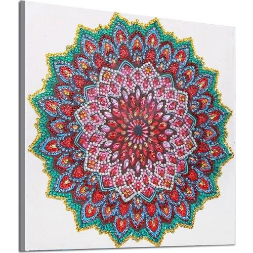 DIY Diamond Embroidery Mandala Flower Special Shape Diamond Painting Rhinestone 5D Diamond Painting Home Living Room Decor
