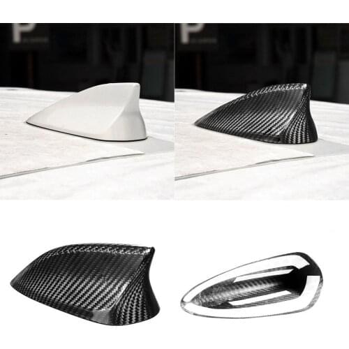 Anti-scratch Waterproof Shark Fin Antenna Protector Compact Carbon Fiber Shark Fin Antenna Cover Trim for Mazda CX-3 CX-4 CX5