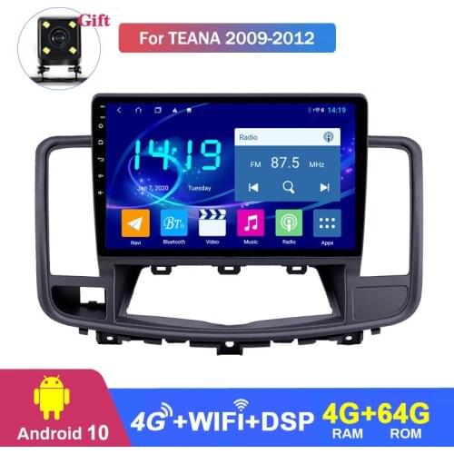 For nissan Teana 2009 2010 2011 2012 Car Stereo Radio Player Quad-Core GPS Navigation Support Steering Wheel Control 64G ROM