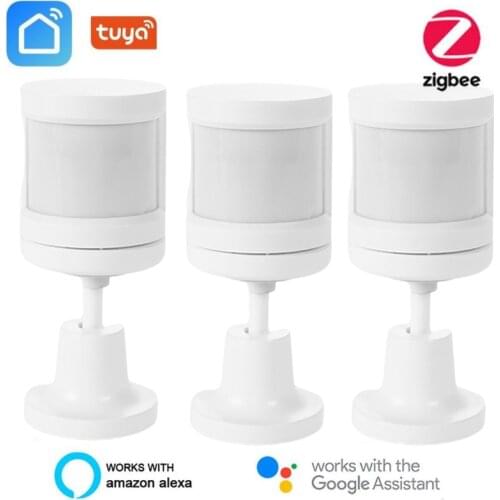 Tuya Zigbee Motion PIR Sensor Detector Smart Human Body Sensor Home Security System Work With Tuya Wireless Zigbee3.0 Gateway