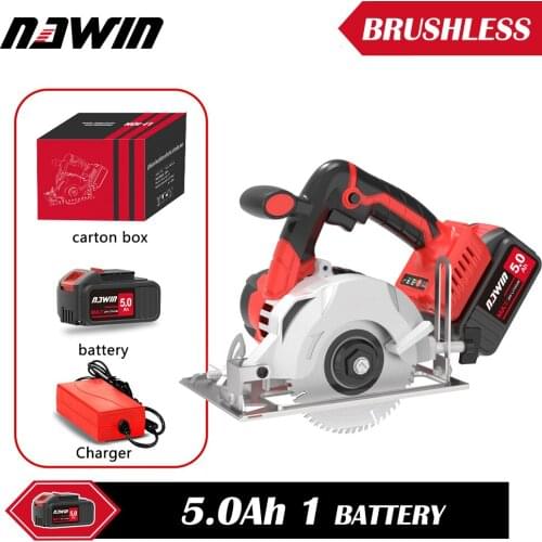 NAWIN Electric Circular Saw Brushless Brushless Multifunctional Electric Saw DIY Power Tool For Cut Wood PVC tube