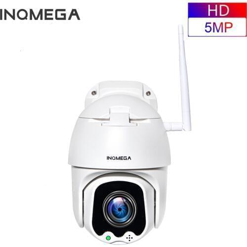 INQMEGA 5MP Super HD PTZ IP Camera Night Vision Outdoor Waterproof Audible alarm Two Way Audio Home Security Cameras