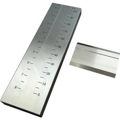 BGD241/3 (0-100um) Single Groove Stainless Steel Grind Gauge Grindometer For Coating