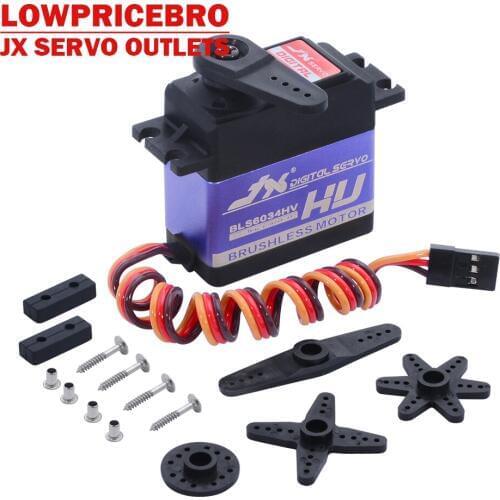 JX BLS6034HV 33kg Brushless Metal Gear Digital Servo Motor for RC Car Crawler RC Boat Robot Airplane Helicopter