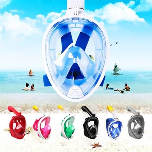 Scuba Swimming Mask Full Face Anti-fog Snorkeling Diving Mask Underwater Spearfishing Mask Glasses Training Mask
