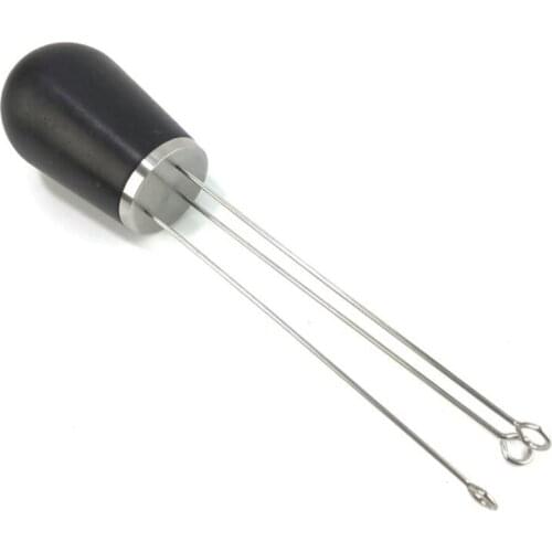 Espresso Coffee Stirrer, Hand Tamper Wood Handle Coffee Needle Distributor Coffee Tamper Leveler Tool